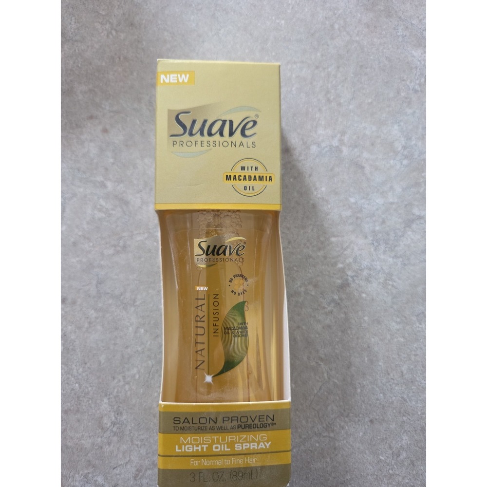 Suave Professionals Moisturizing Light Oil Spray 3oz NEW DISCONTINUED
